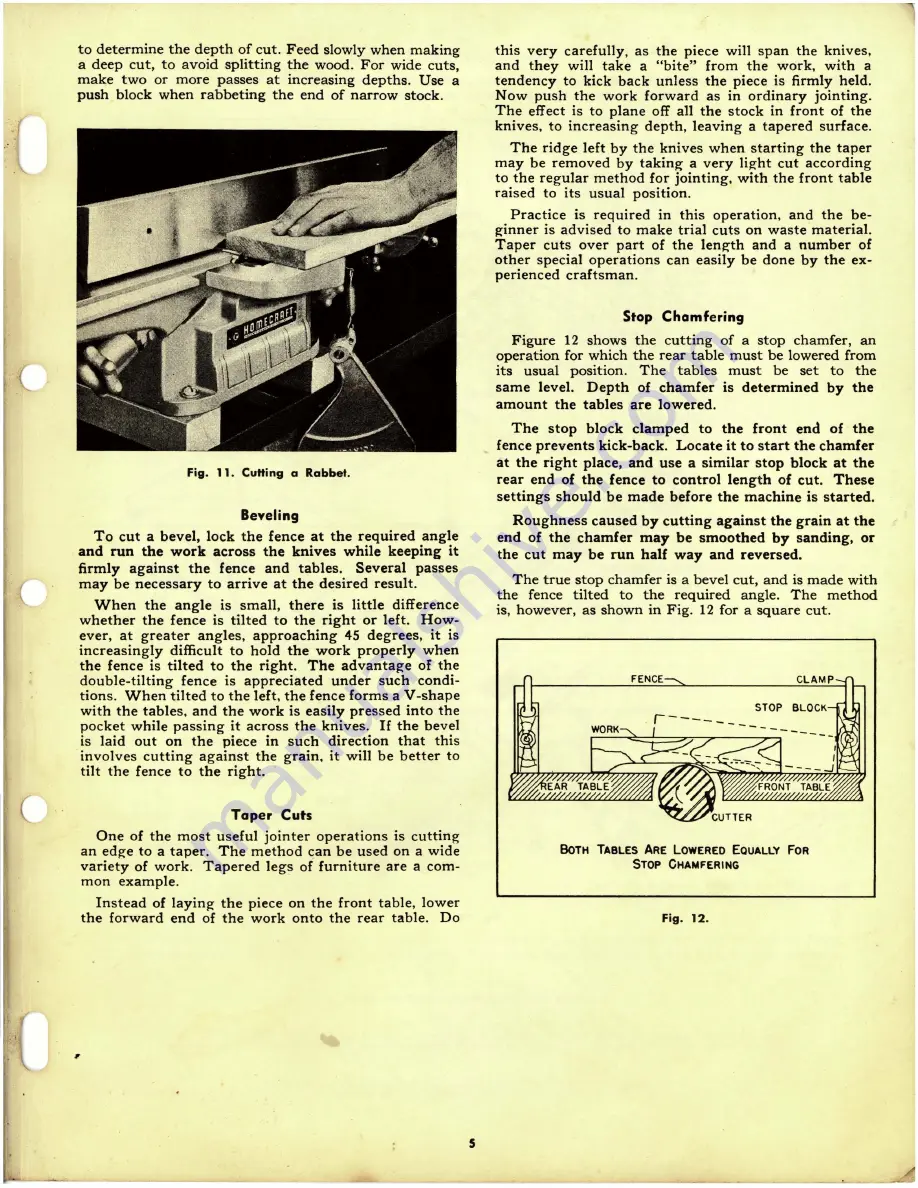 Delta Rockwell 37-110 Operating And Maintenance Instructions Manual Download Page 5