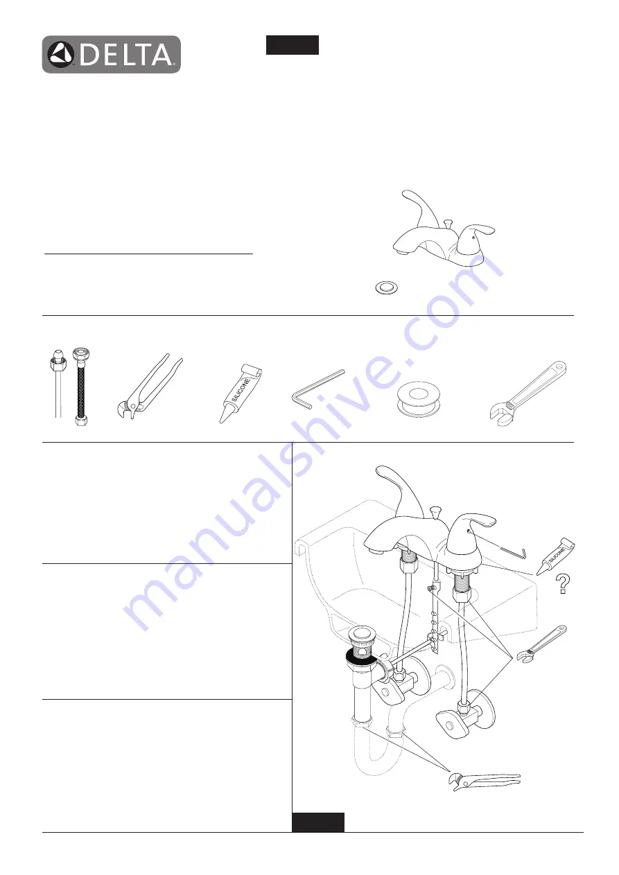 Delta 25919 Installation Instructions Manual Download Page 1