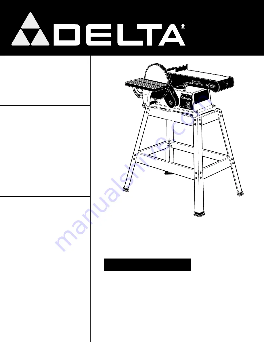 Delta 31-695 Instruction Manual Download Page 1