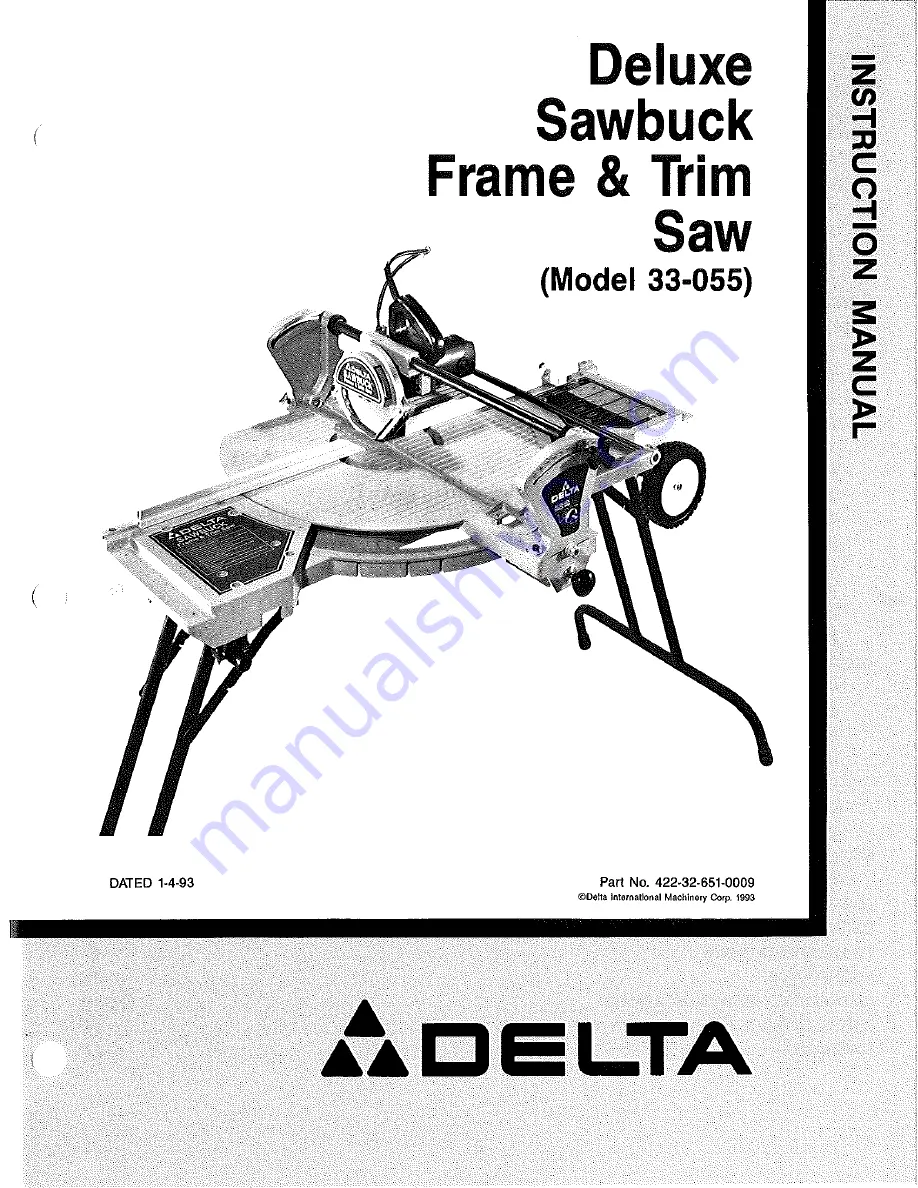 Delta 33-055 Instruction Manual Download Page 1