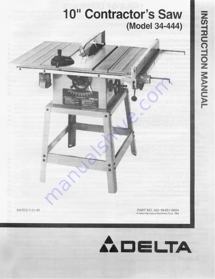 Delta 34-444 Instruction Manual Download Page 1