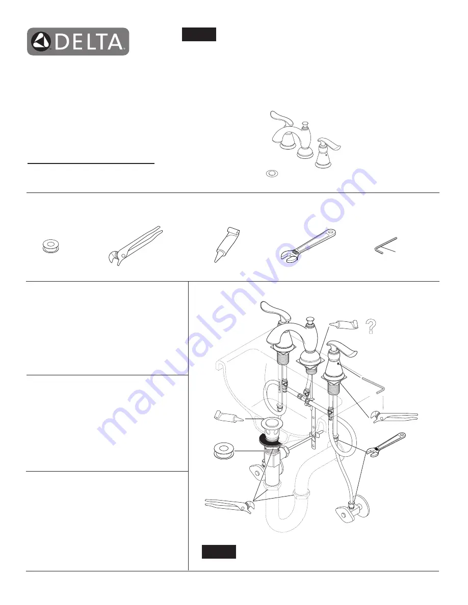 Delta 3594LF-MPU Series Quick Start Manual Download Page 1