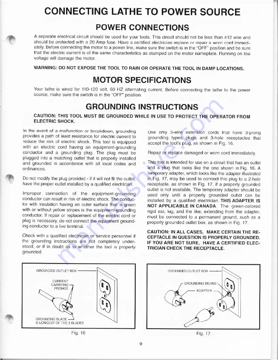 Delta 434-08-651-0006 Instruction Manual Download Page 9