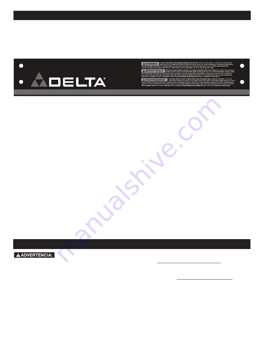 Delta 46-455 Instruction Manual Download Page 52