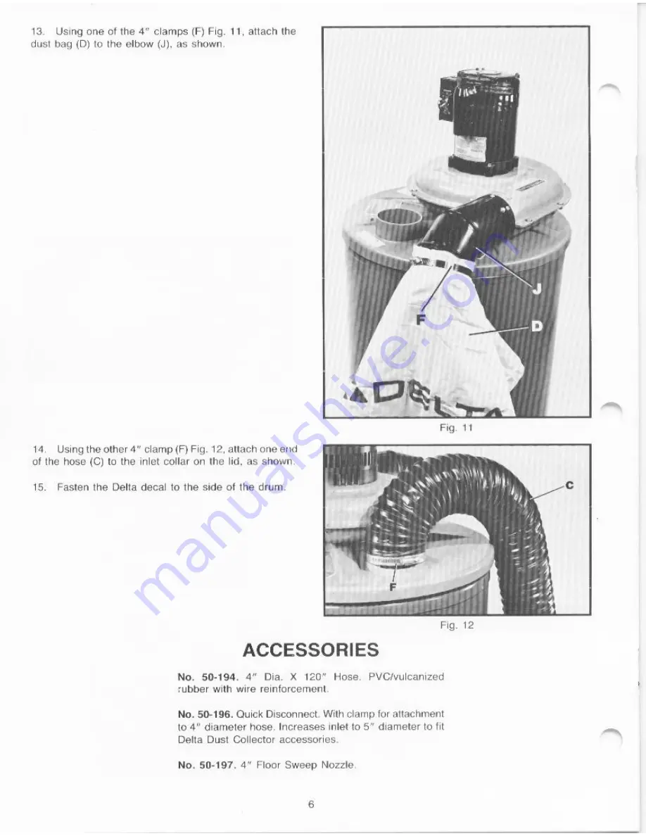 Delta 50-179 Instruction Manual Download Page 6