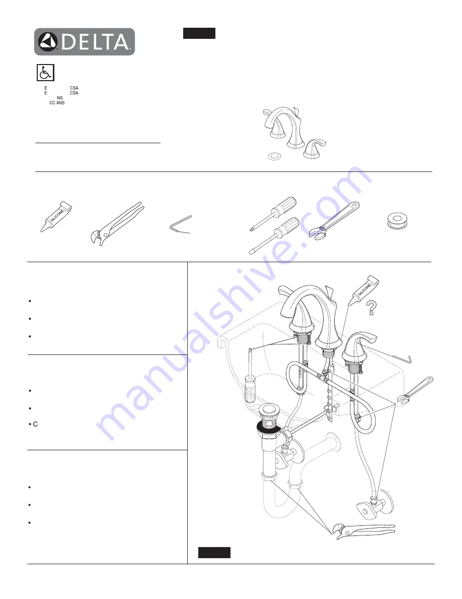 Delta Addison 35992LF Series Quick Start Manual Download Page 1