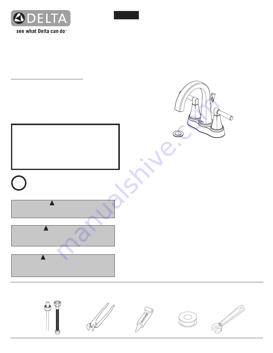 Delta Becker 25891LF Series Manual Download Page 1