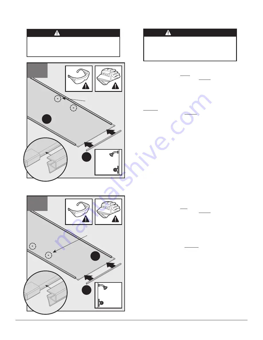 Delta Frameless Sliding Installation Manual Download Page 25