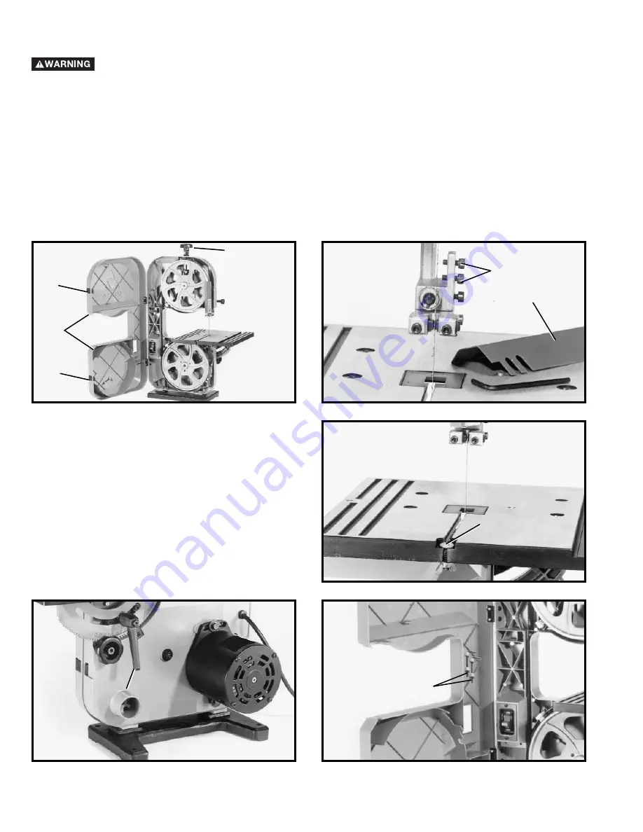 Delta ShopMaster BS100 Instruction Manual Download Page 16