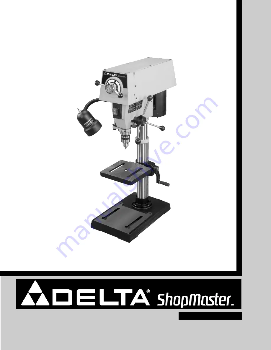 Delta ShopMaster DP250 Скачать руководство пользователя страница 1