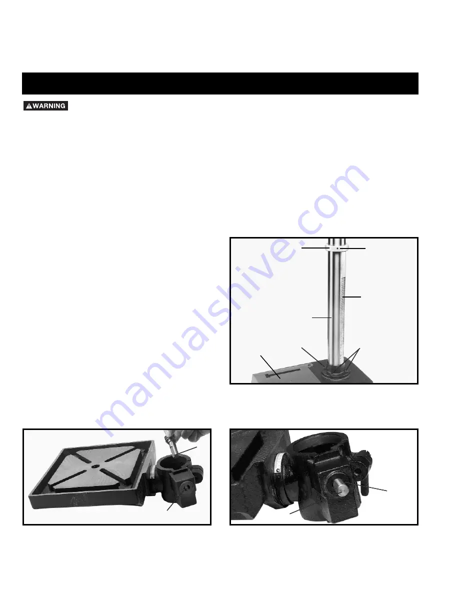 Delta ShopMaster DP350 Instruction Manual Download Page 8