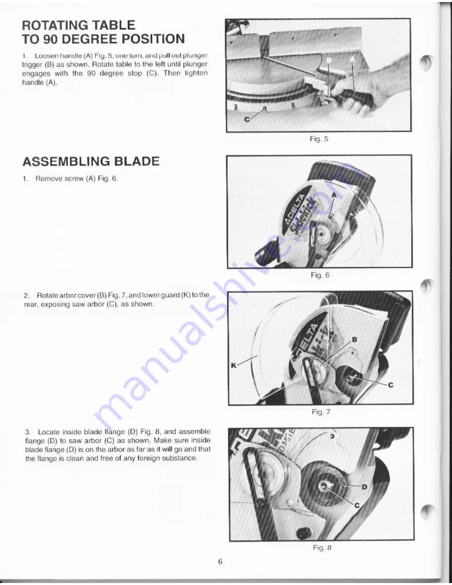 Delta SIDEKICK  36-090 Instruction Manual Download Page 6