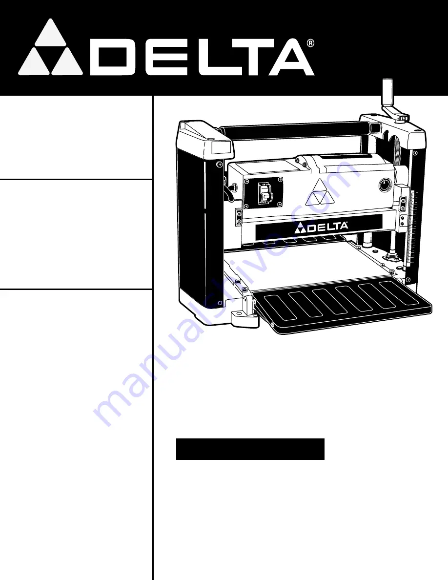 Delta TP305 Скачать руководство пользователя страница 1