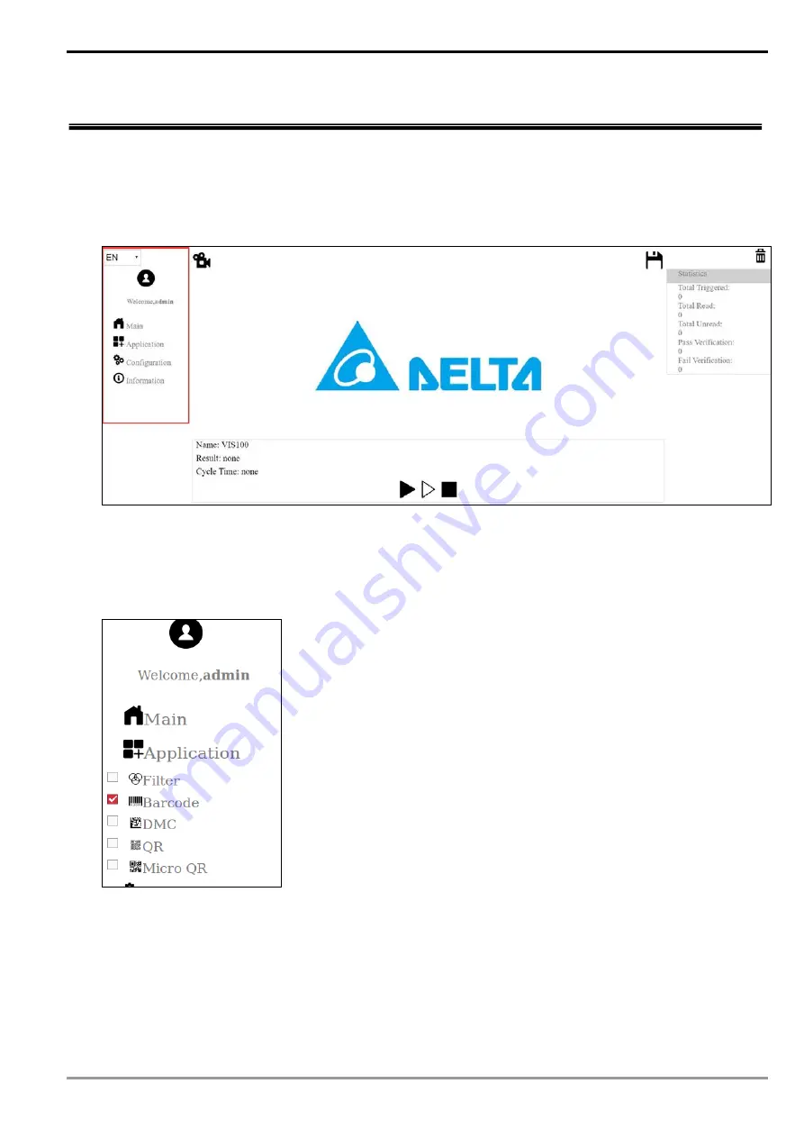 Delta VIS100-30G12D Operating Manual Download Page 14