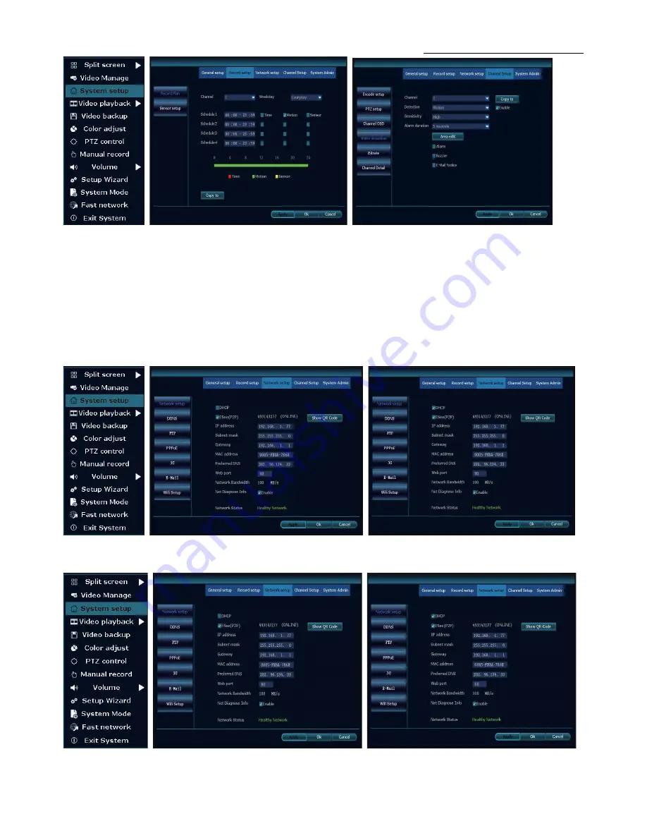 Deltaco Wireless LCD NVR COMBO User Manual Download Page 8