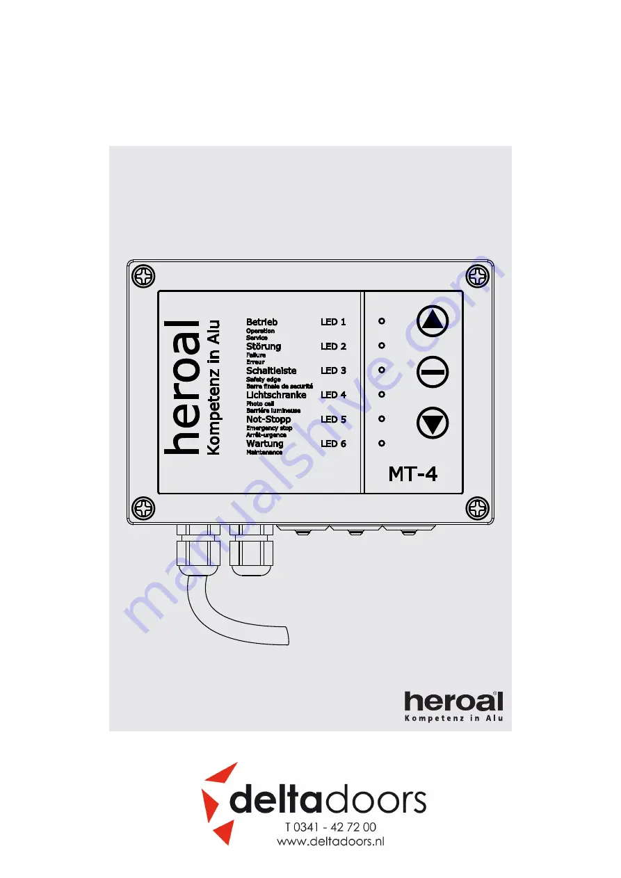 Deltadoors heroal MT-4 Скачать руководство пользователя страница 1