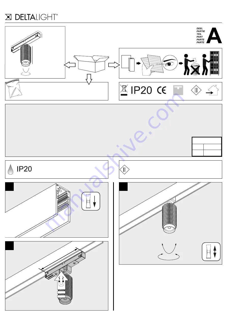deltalight M20H-PUNK 39 DIM5 Скачать руководство пользователя страница 1