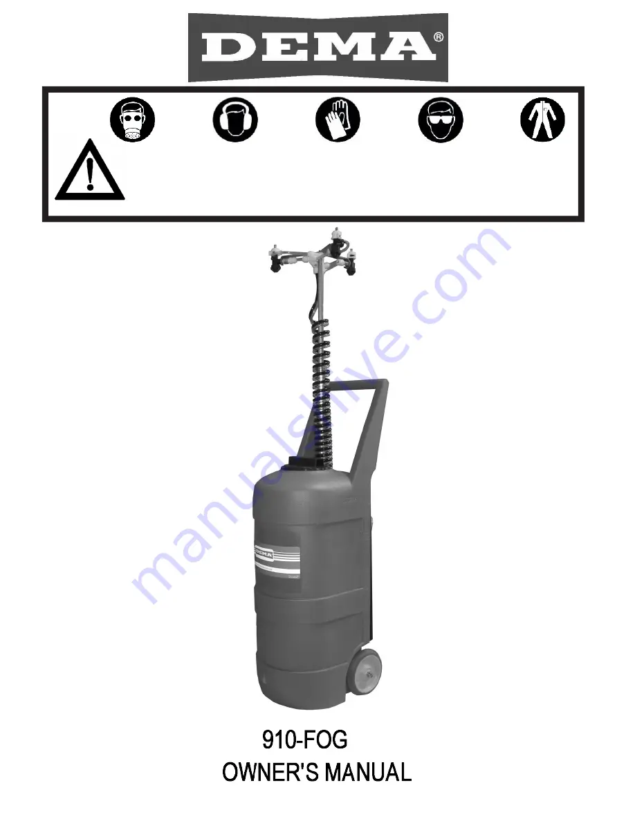 DEMA 910-FOG Owner'S Manual Download Page 1