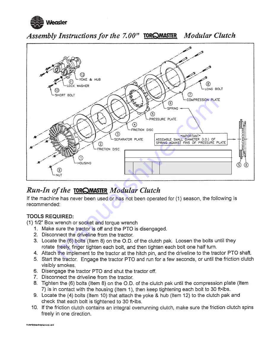 Demco 800 BUSHEL Operator'S Manual Download Page 8