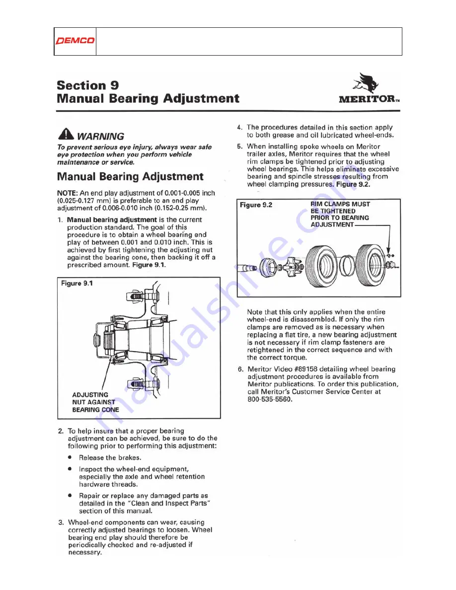 Demco CR 108 Operator'S Manual Download Page 100