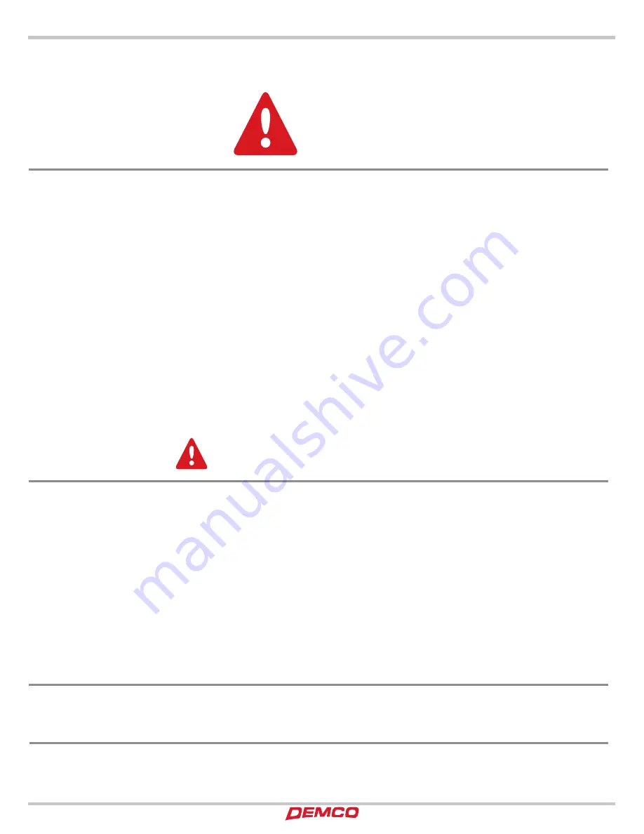 Demco Excalibar 3 Operator'S Manual Download Page 3