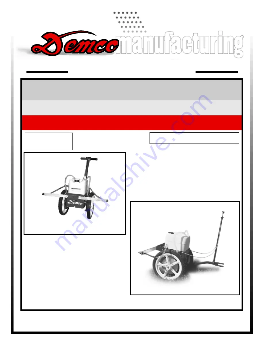 Demco Lawn Wizard AS20004 Operator'S Manual Download Page 1