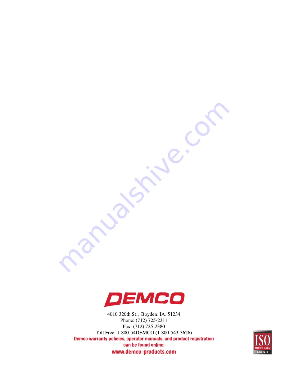 Demco RMLE Operator'S Manual Download Page 24