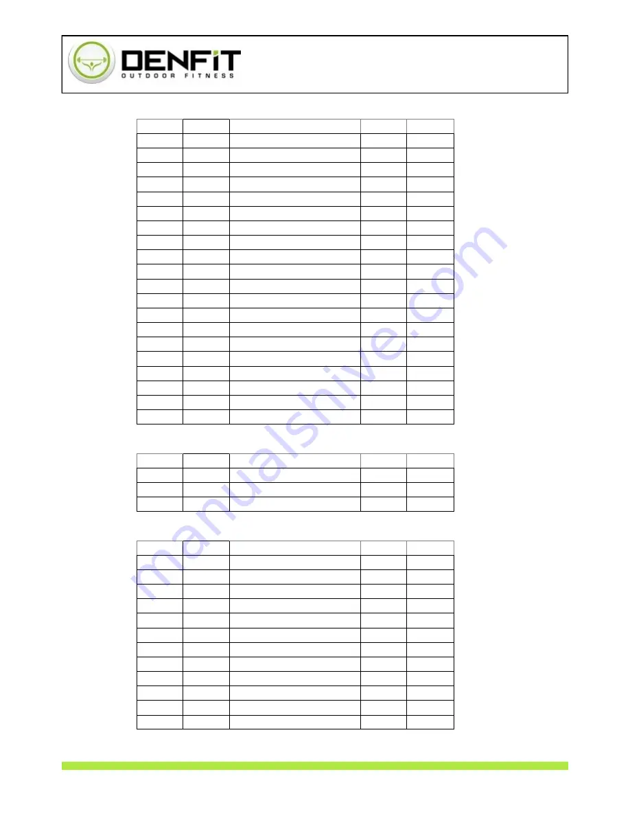 Denfit AbShape Service Manual Download Page 54