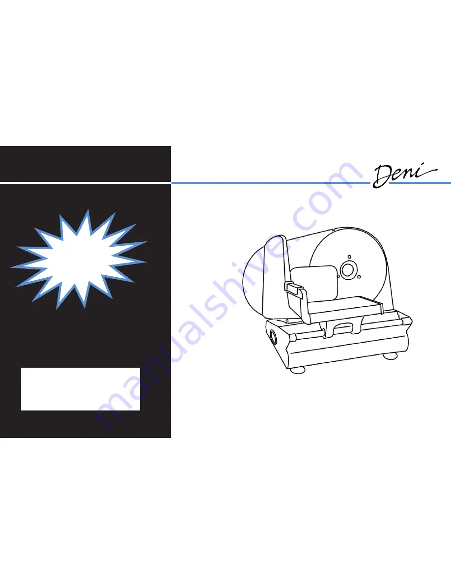 Deni 14150 Instructions For Proper Use And Care Manual Download Page 1