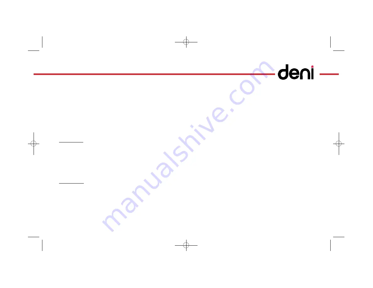 Deni 4882 Instructions For Proper Use And Care Manual Download Page 21