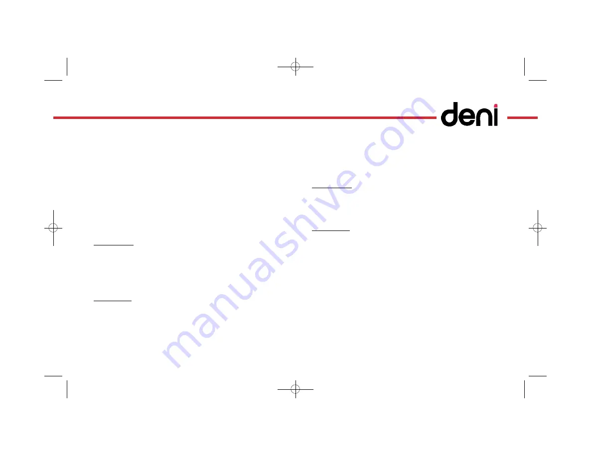 Deni 4882 Instructions For Proper Use And Care Manual Download Page 29