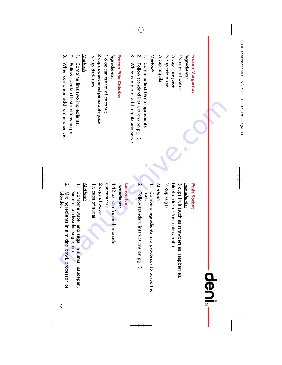 Deni Soft Serve Instructions Manual Download Page 15