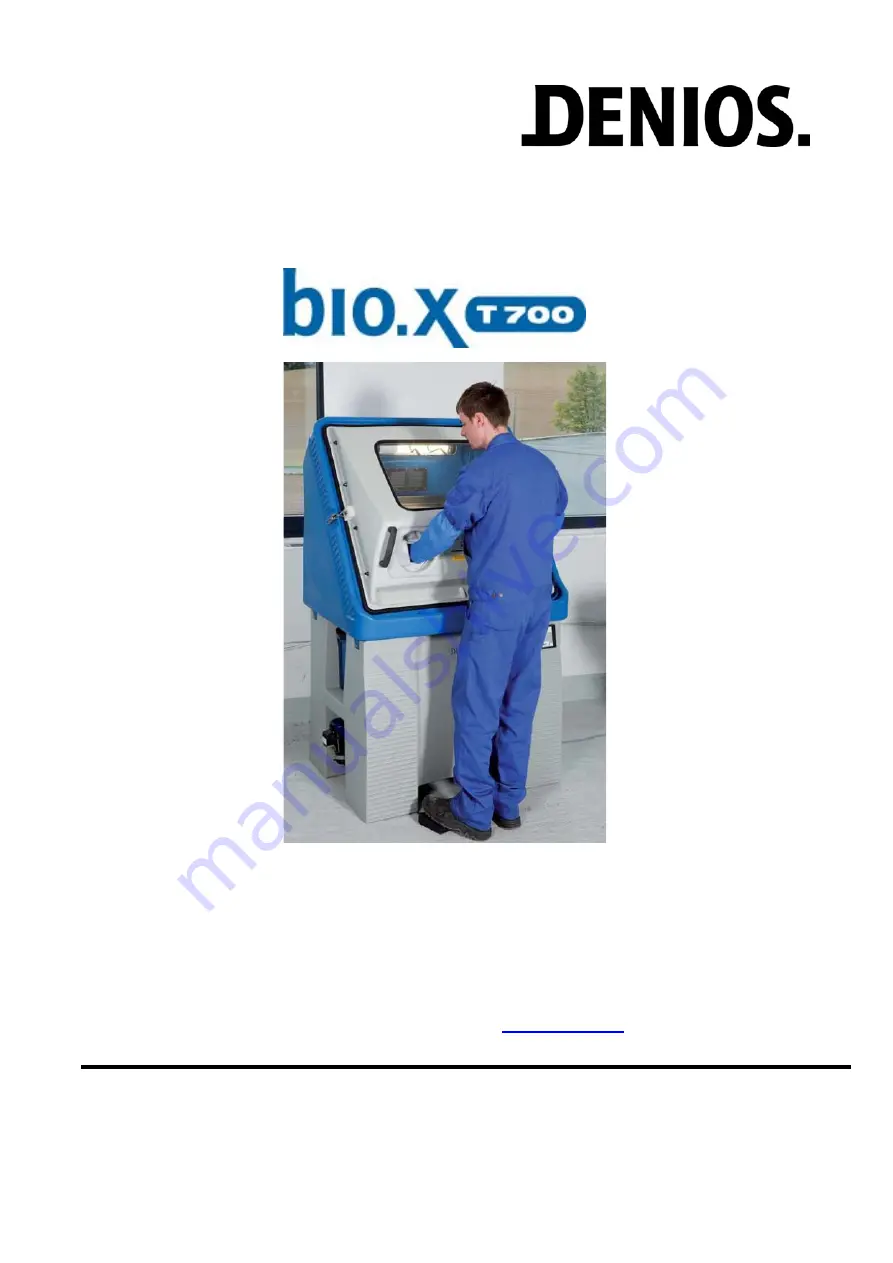 Denios bio.x T700 User Manual Download Page 1