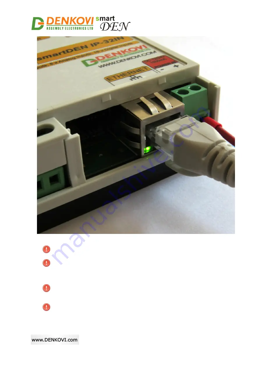 Denkovi SmartDEN IP-32IN User Manual Download Page 12