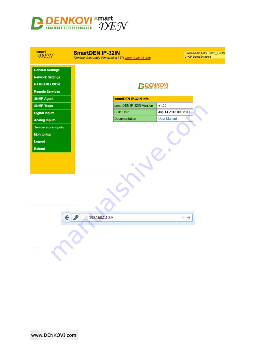 Denkovi SmartDEN IP-32IN User Manual Download Page 27