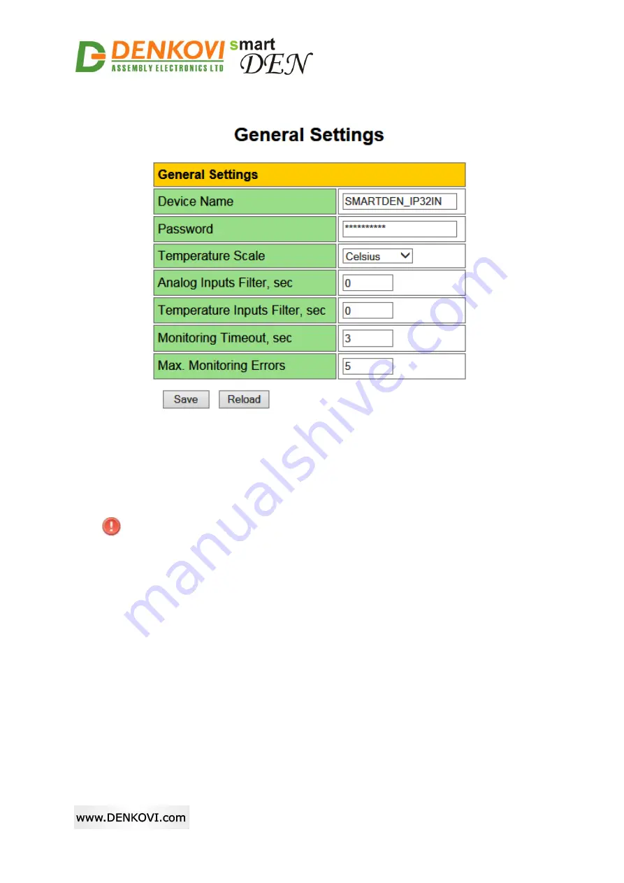 Denkovi SmartDEN IP-32IN User Manual Download Page 30