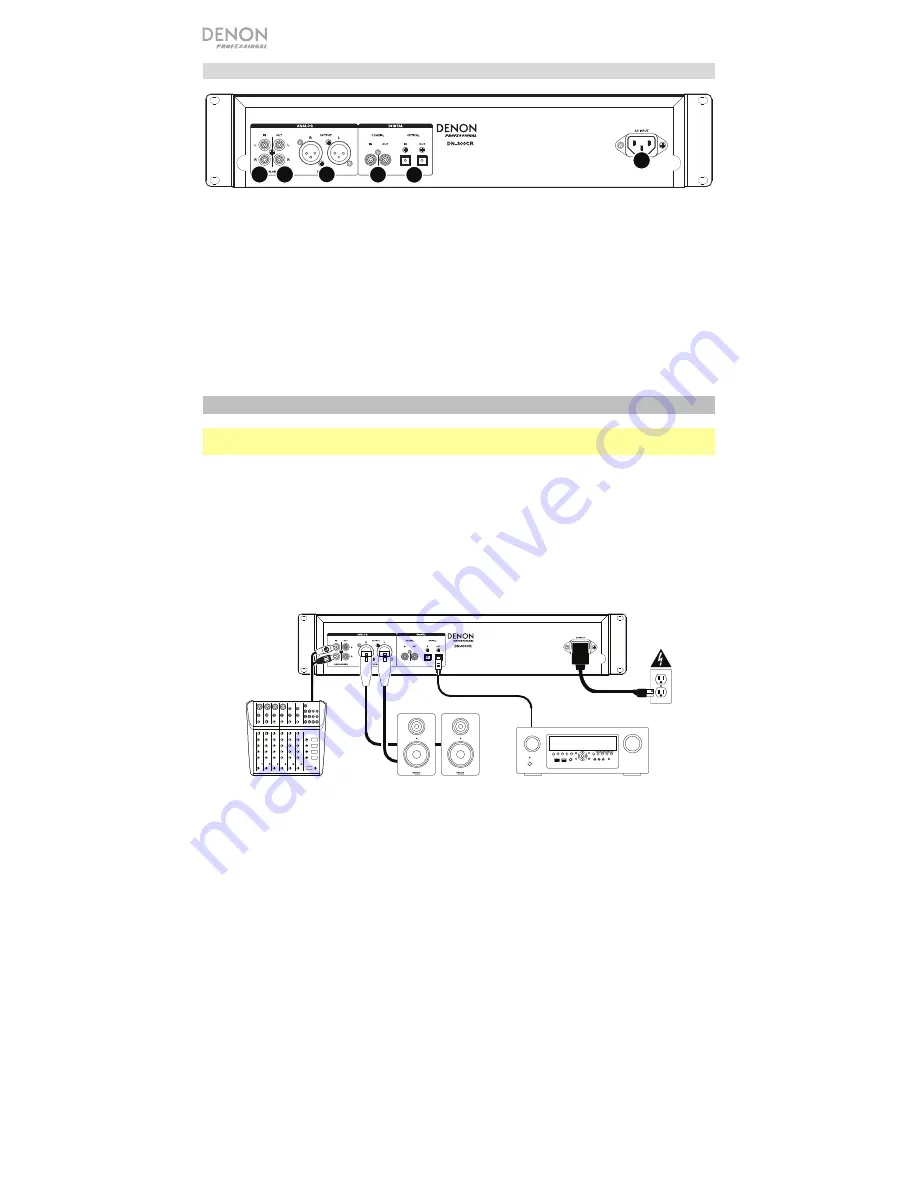 Denon Professional DN-300CR Quick Start Manual Download Page 16