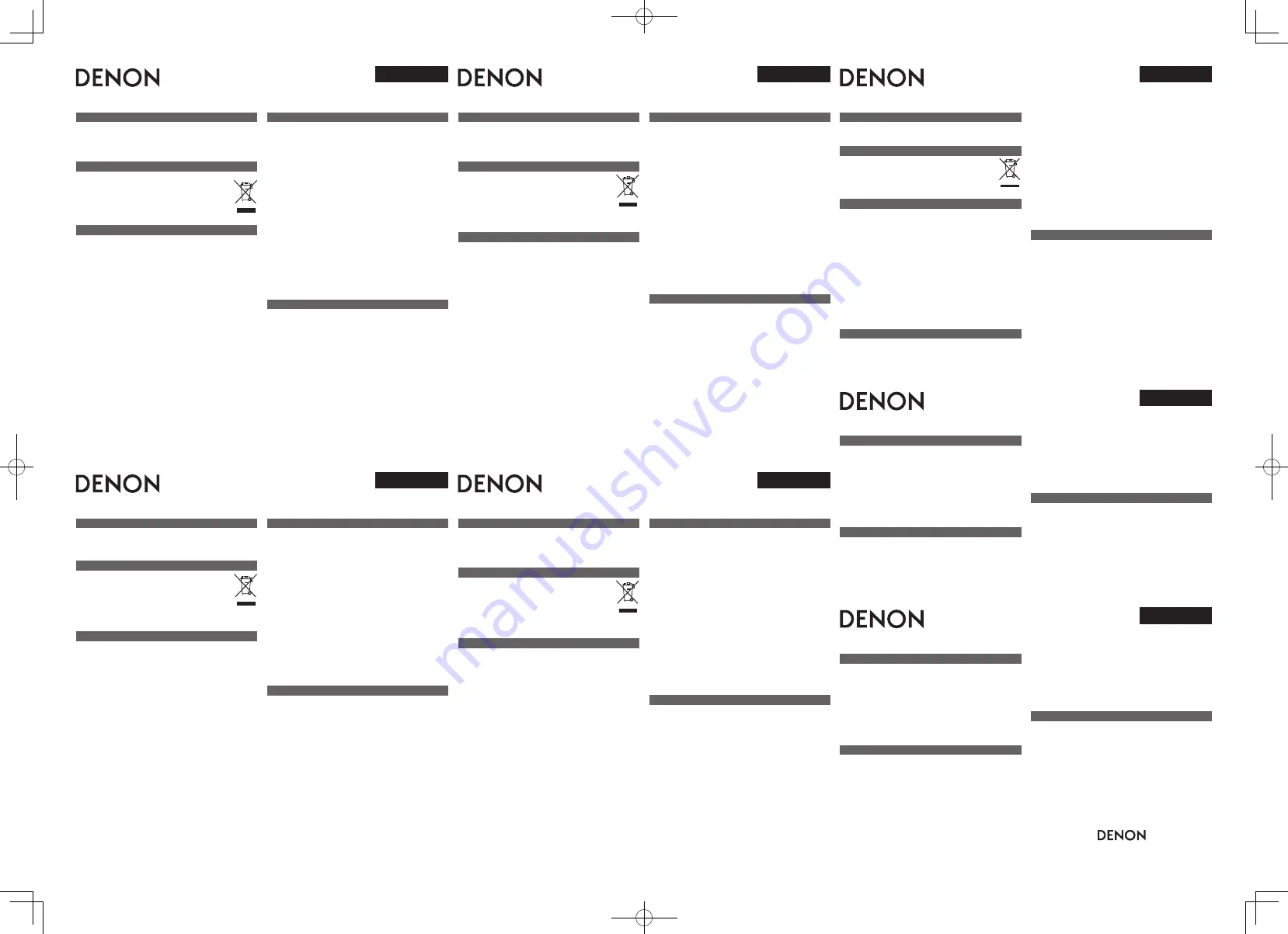 Denon AH-NC800 (Japanese) Owner'S Manual Download Page 8