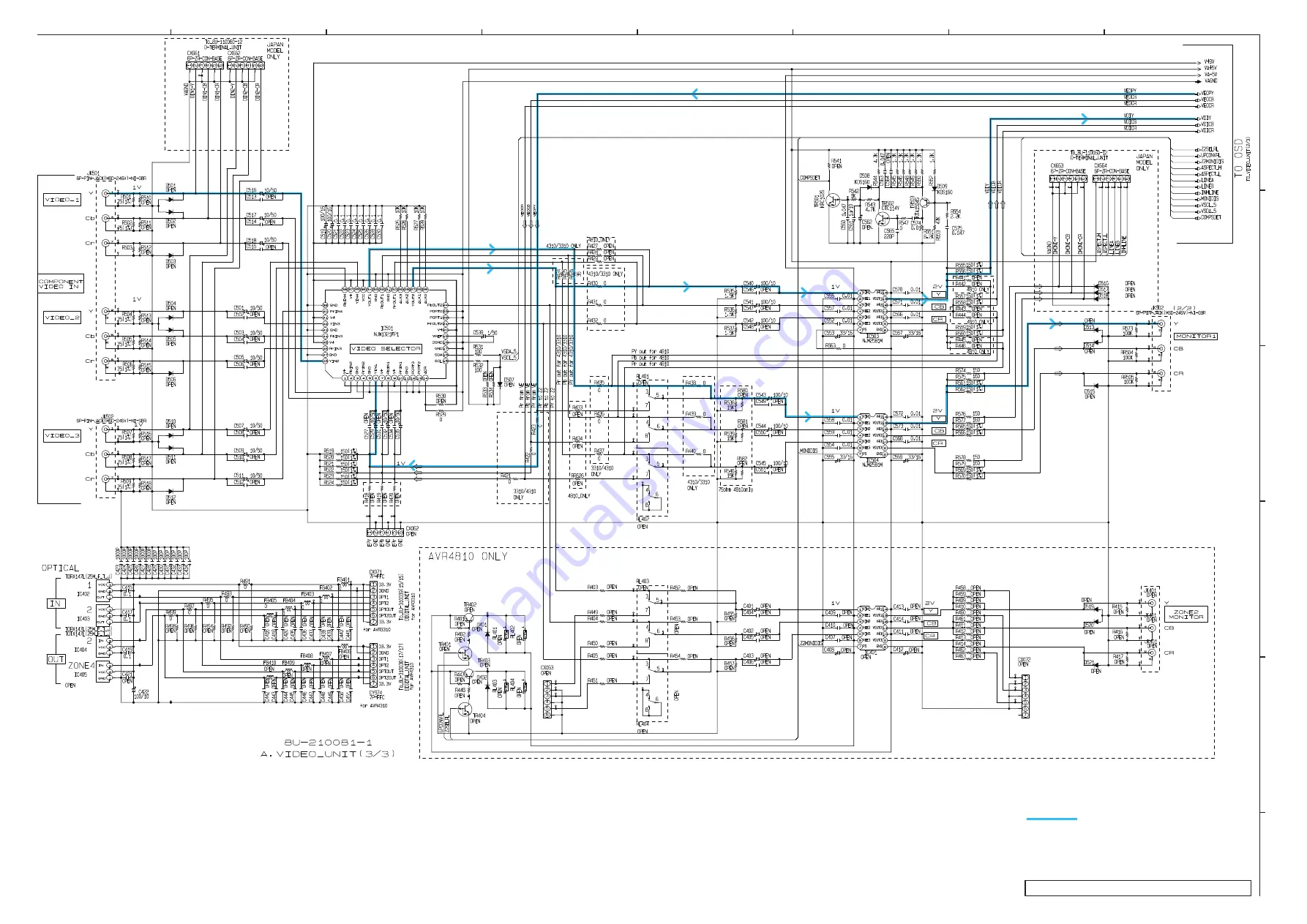 Denon AVC-3310 Service Manual Download Page 190