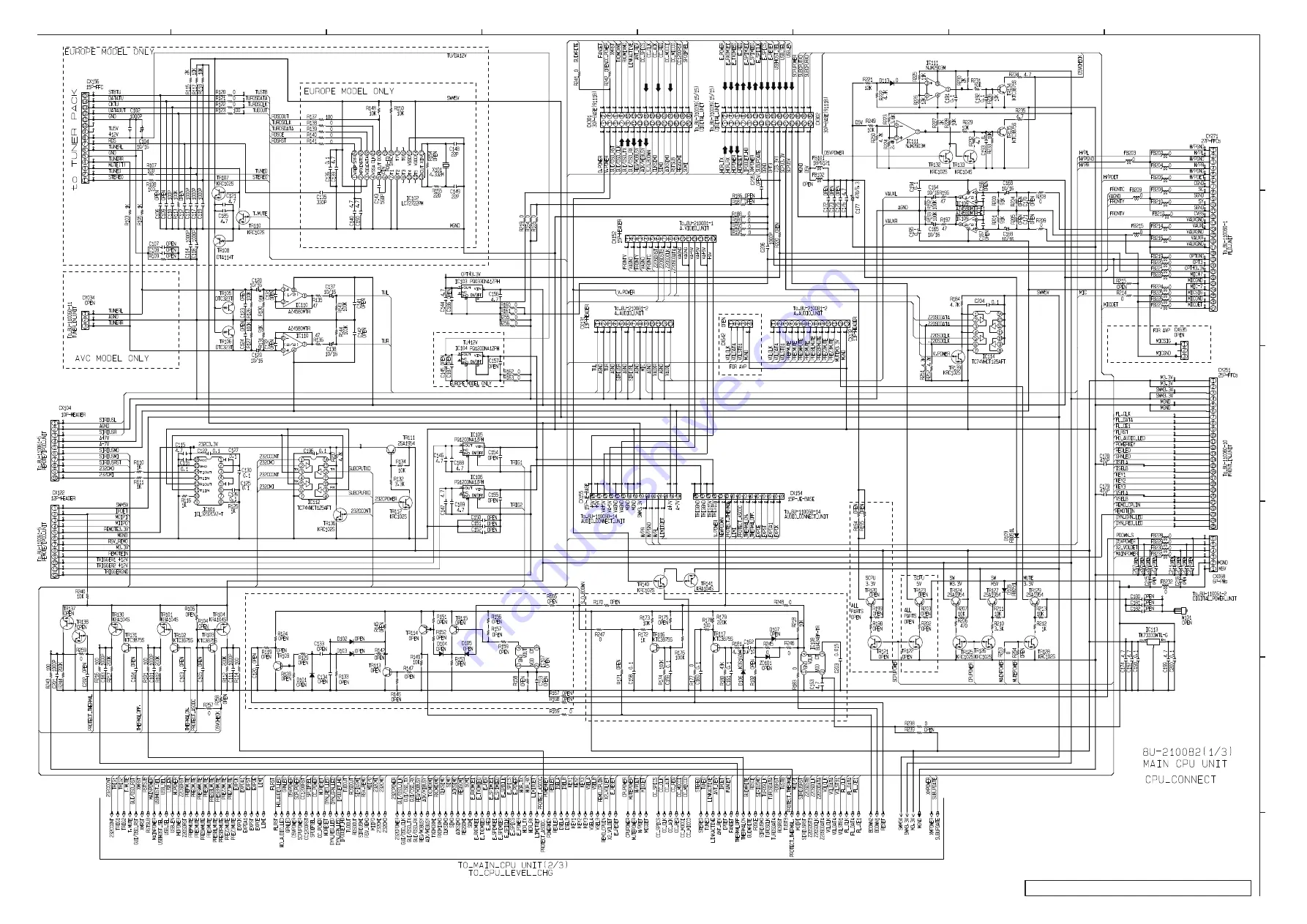 Denon AVC-3310 Service Manual Download Page 194