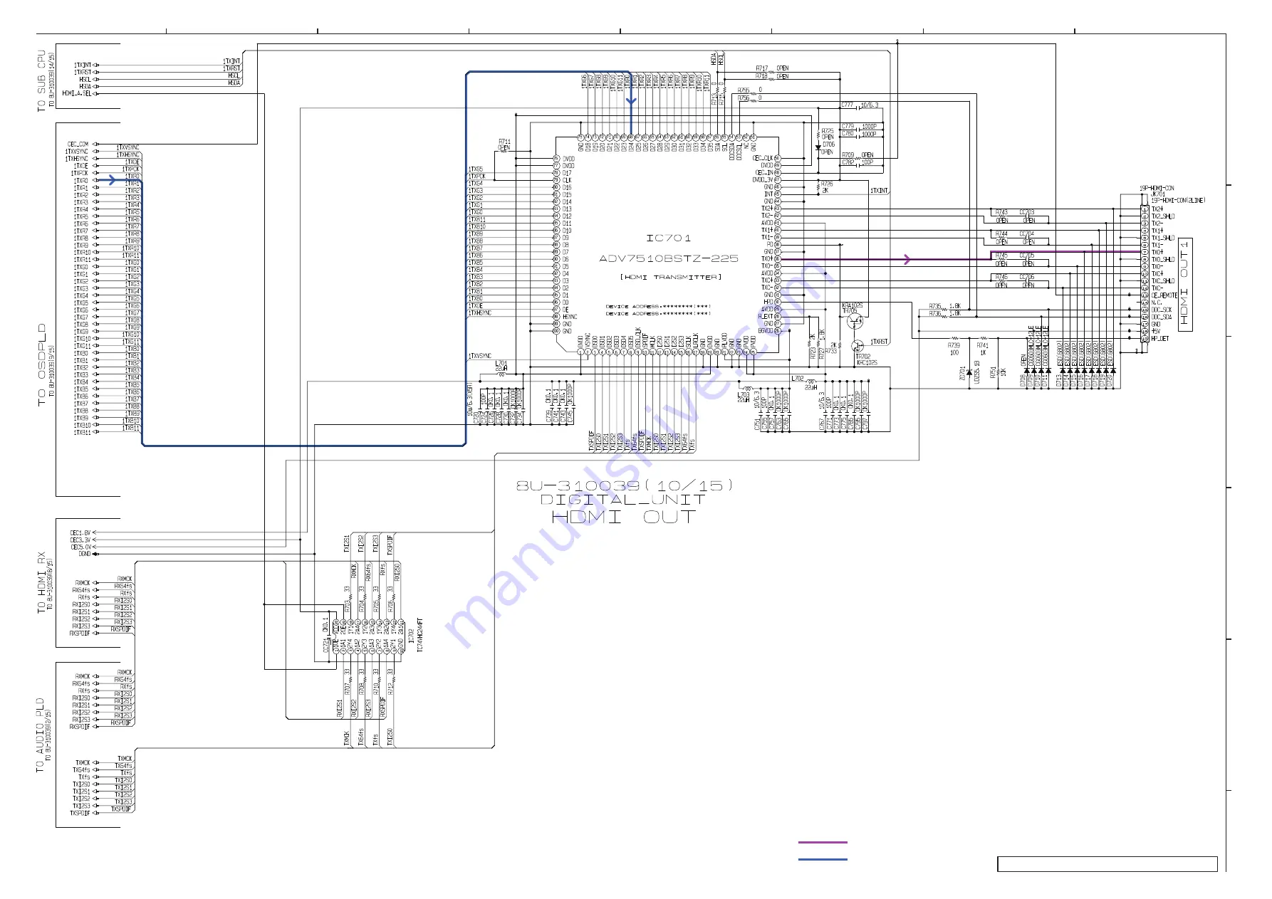 Denon AVC-3310 Service Manual Download Page 206