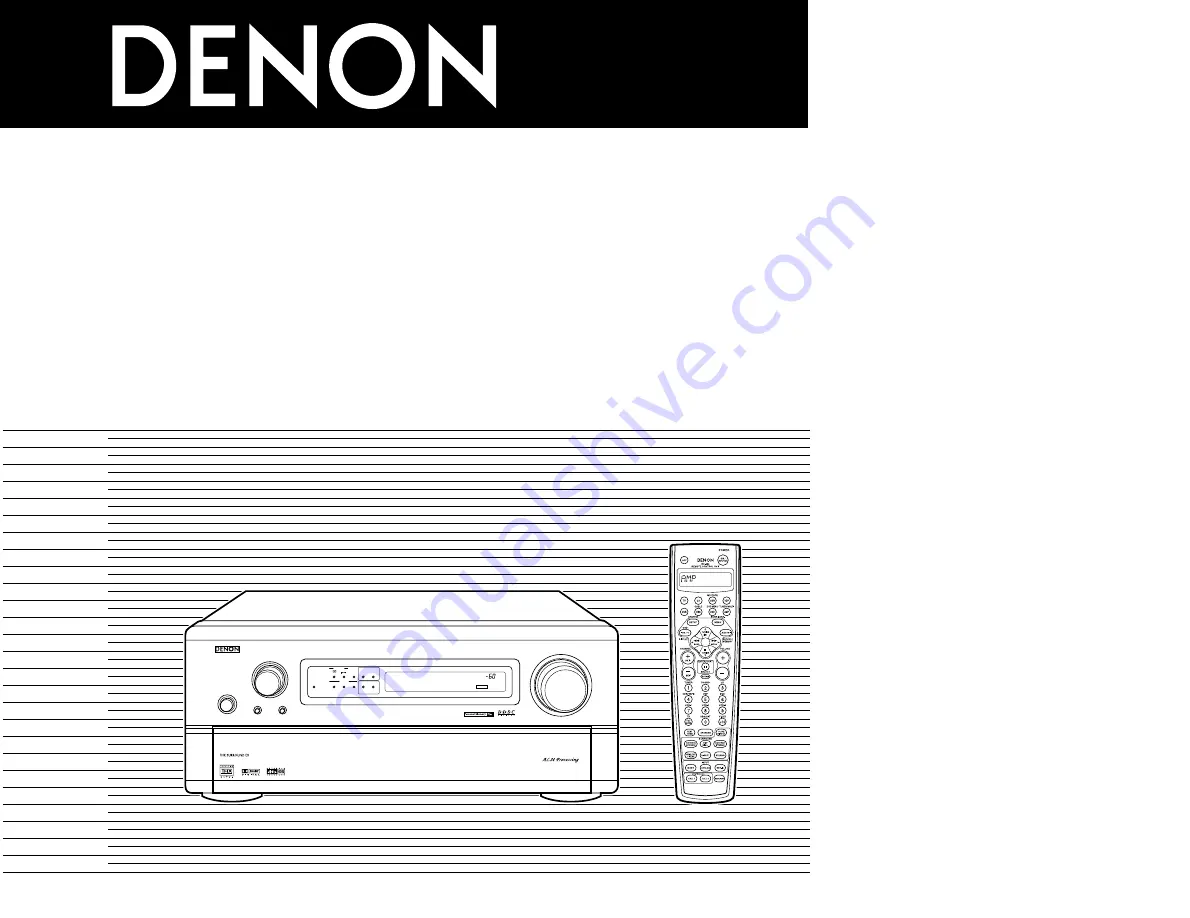 Denon AVC-A11SR Скачать руководство пользователя страница 1