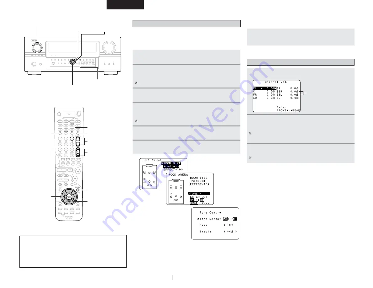 Denon AVR 2807 - AV Receiver Скачать руководство пользователя страница 38