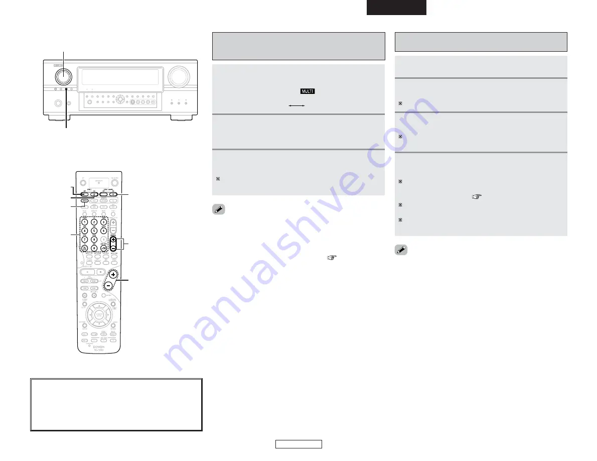 Denon AVR 2807 - AV Receiver Скачать руководство пользователя страница 44