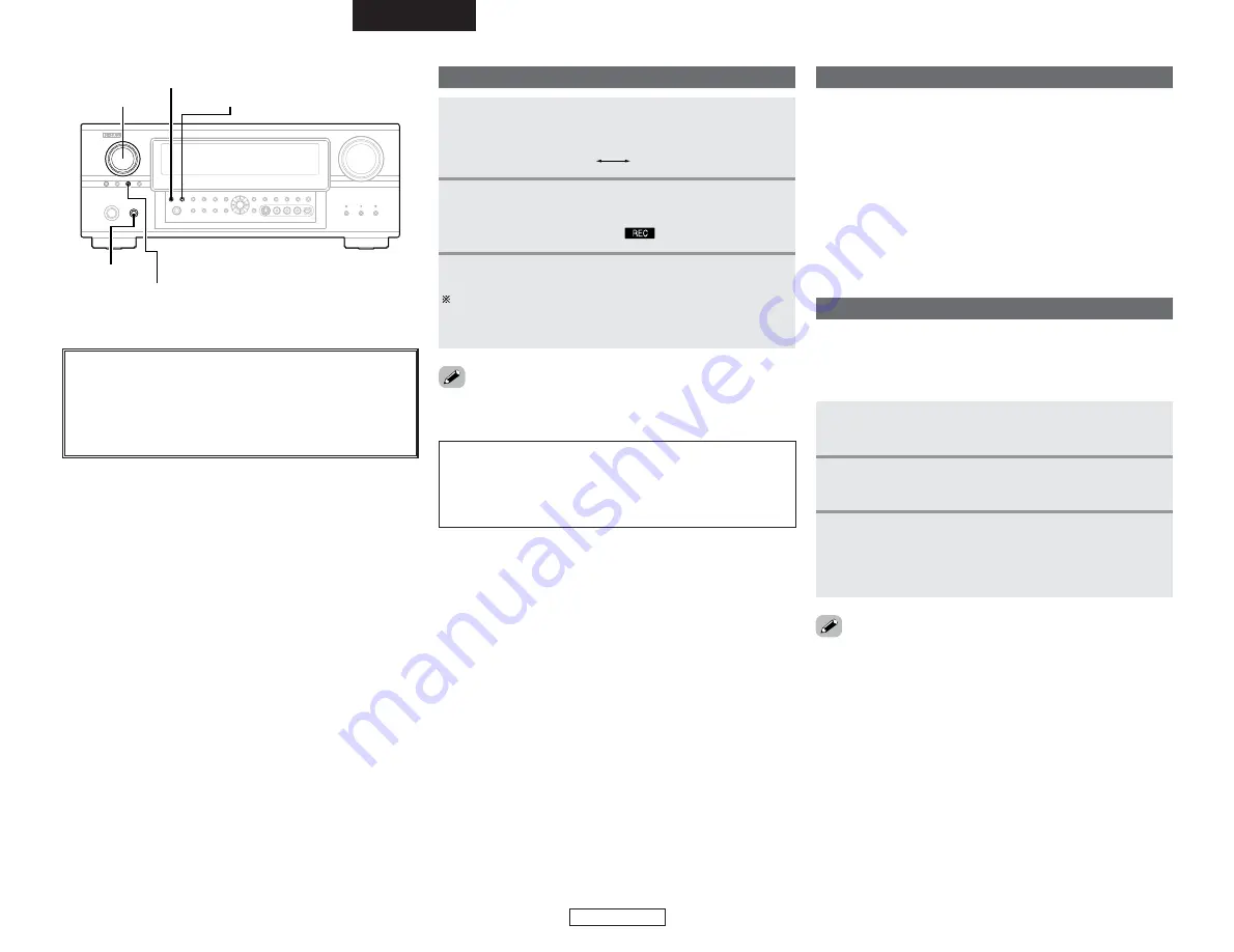 Denon AVR 2807 - AV Receiver (Spanish) Instrucciones De Funcionamiento Download Page 45