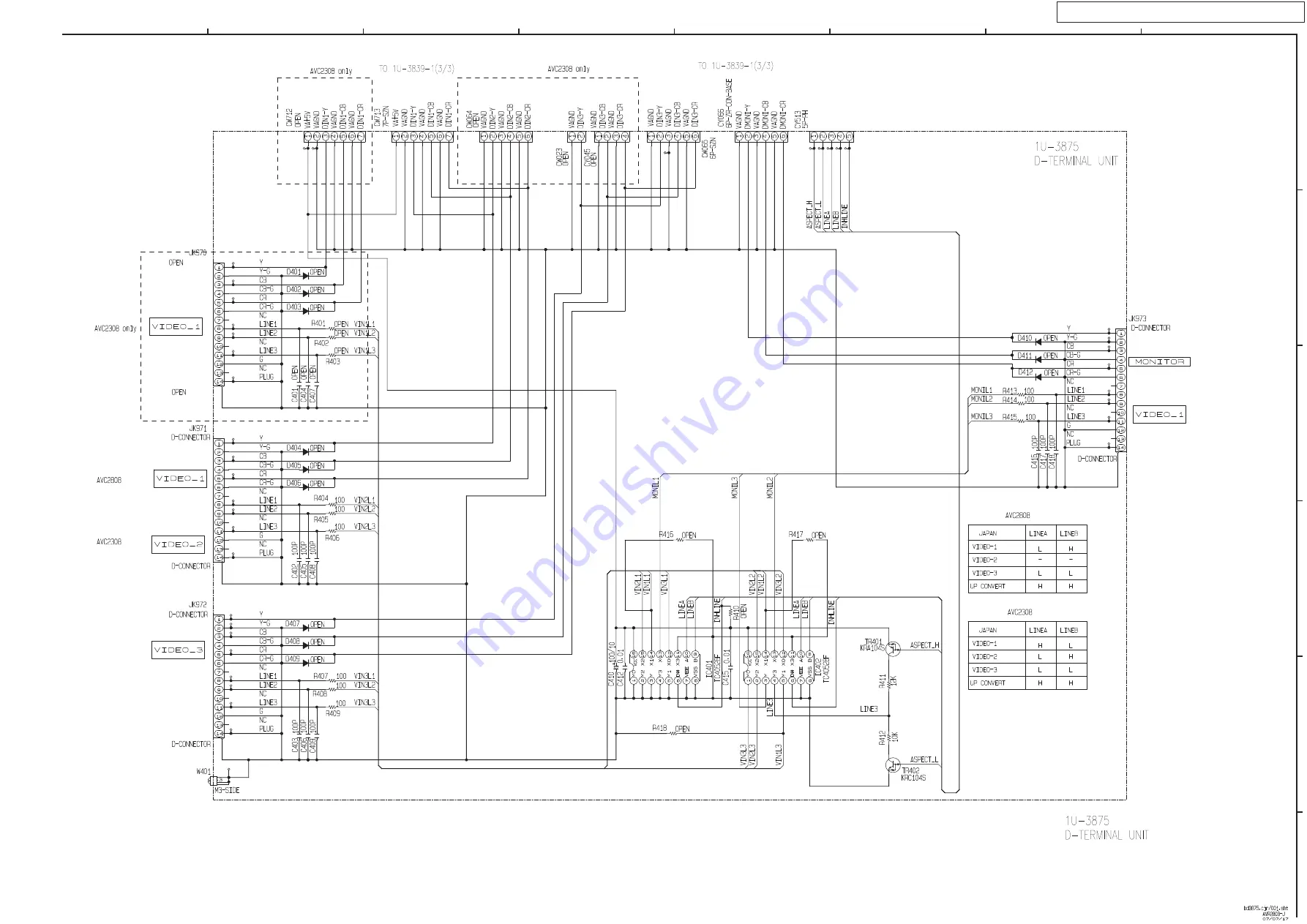 Denon AVR-2808CI Service Manual Download Page 167