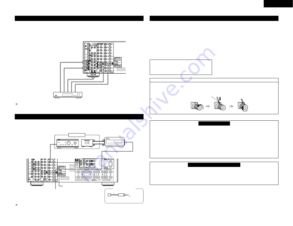 Denon AVR-3803 Operating Instruction Download Page 7