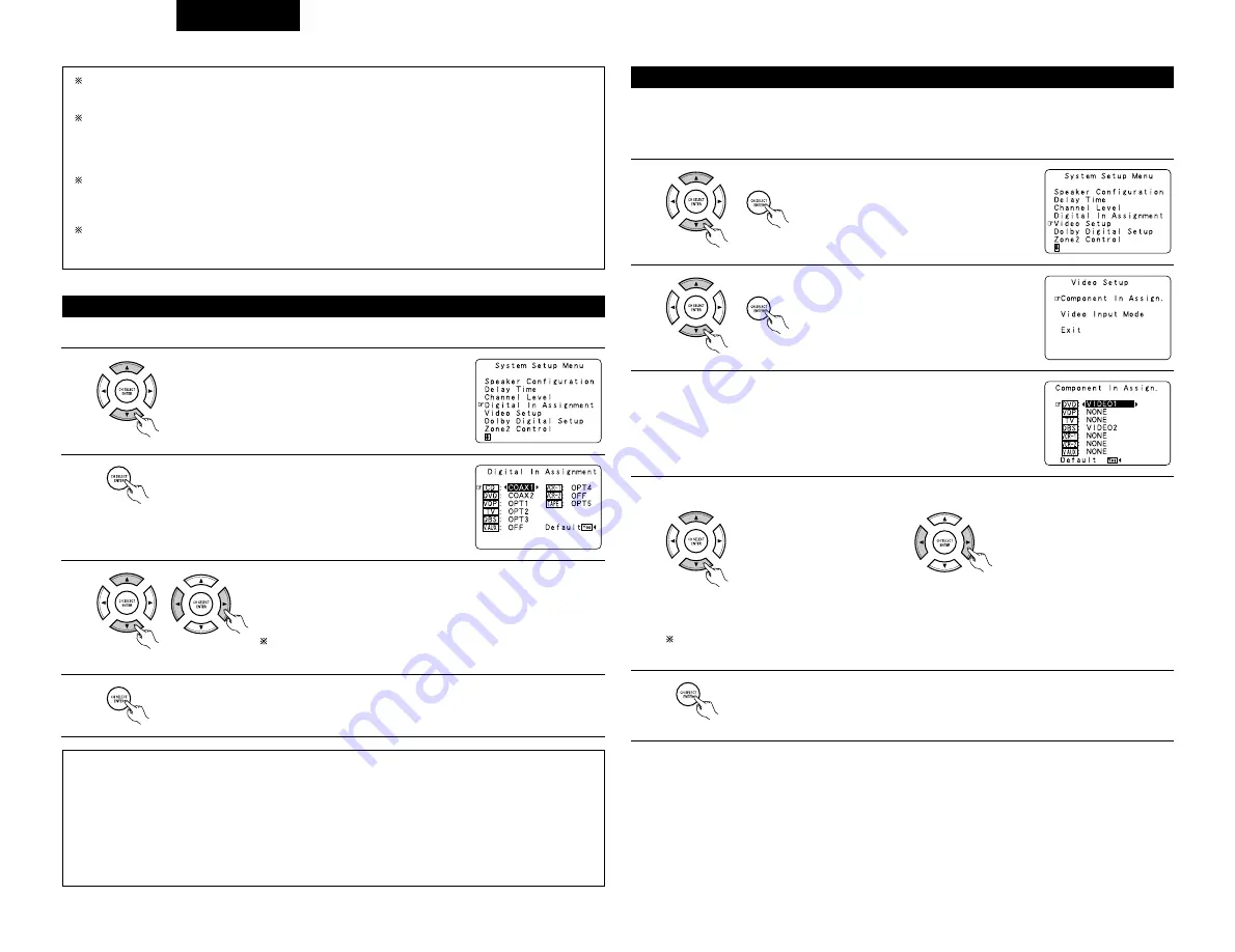 Denon AVR-3803 Operating Instruction Download Page 110