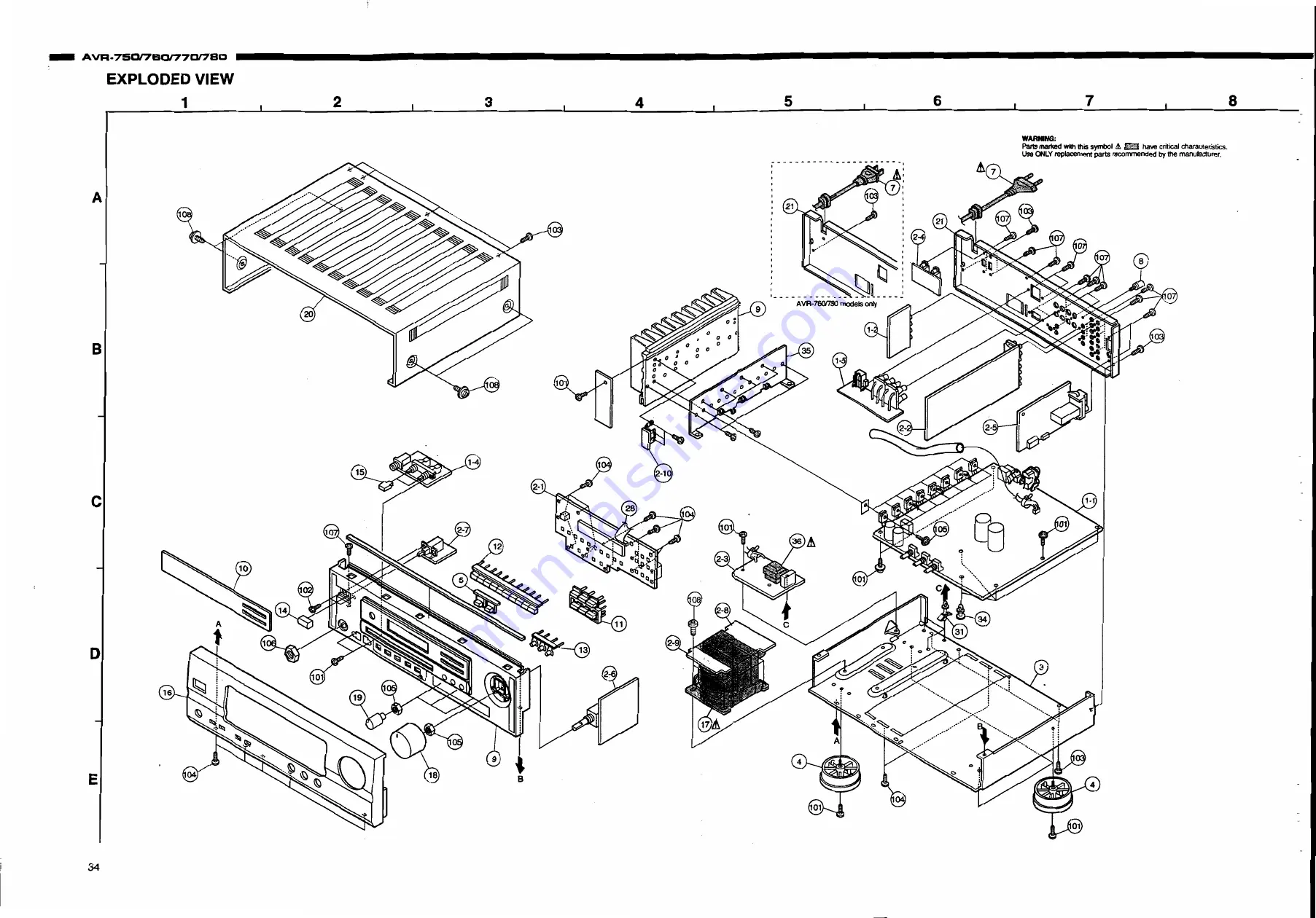 Denon AVR-700RD Service Manual Download Page 26