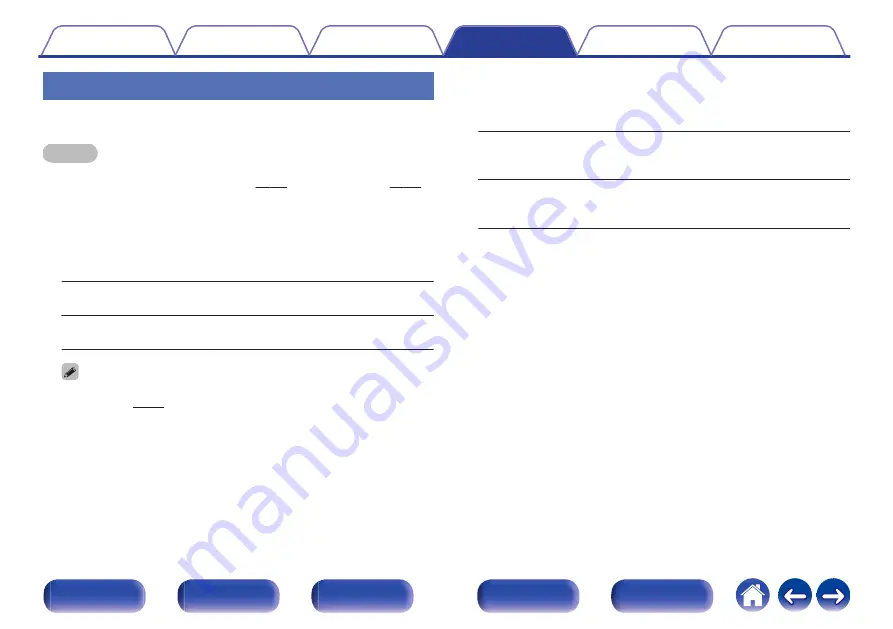 Denon AVR-X2500H Owner'S Manual Download Page 160